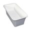 Aqua Eden 66.94 L, 35.44 W, Matte White/Gray, Solid Surface White Stone VRTSQ673624WG - alternate 2